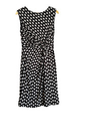 Lauren Ralph Lauren Women’s 10 Black Twist Ikat Career Dress Stretch