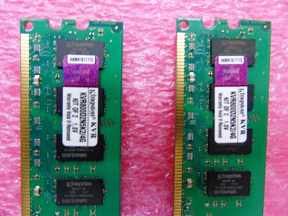 Kingston KVR800D2N5K2/4 4GB (2 x 2GB)  Desktop DDR2 PC2-6400 800MHZ Memory Ram - Image 2 of 4