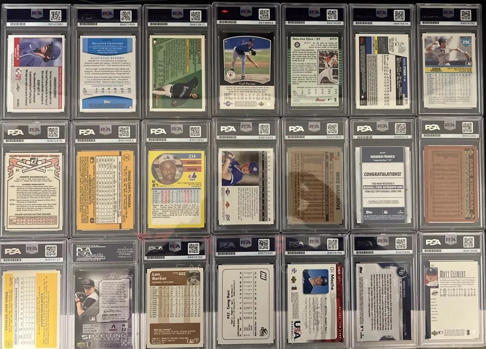 Lote de 21 autos MLB PSA Foto 2 de 4