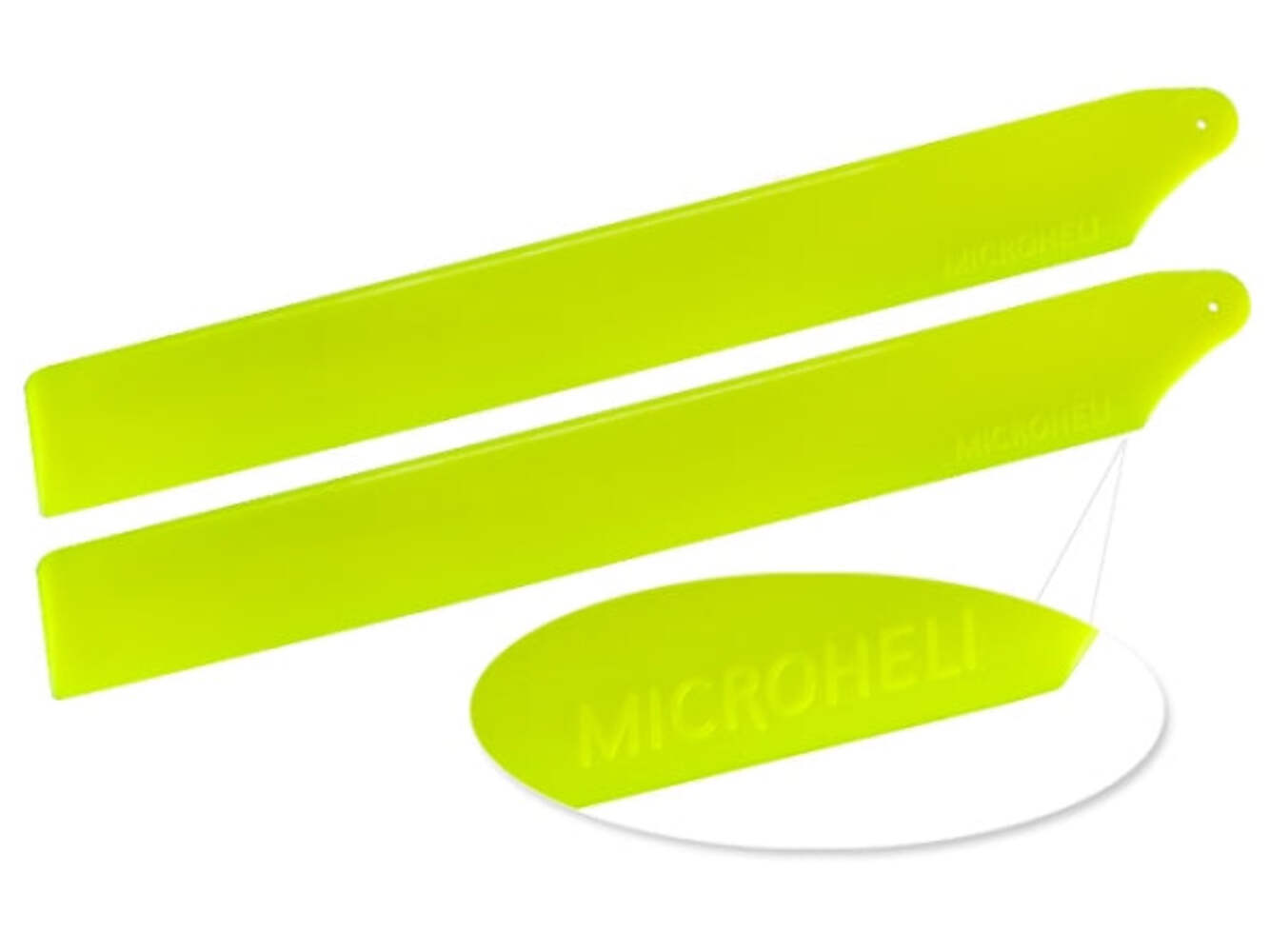 Microheli Plastic Main Blade 155mm (YELLOW) - BLADE 180CFX/150S (MH-18FX003YL)