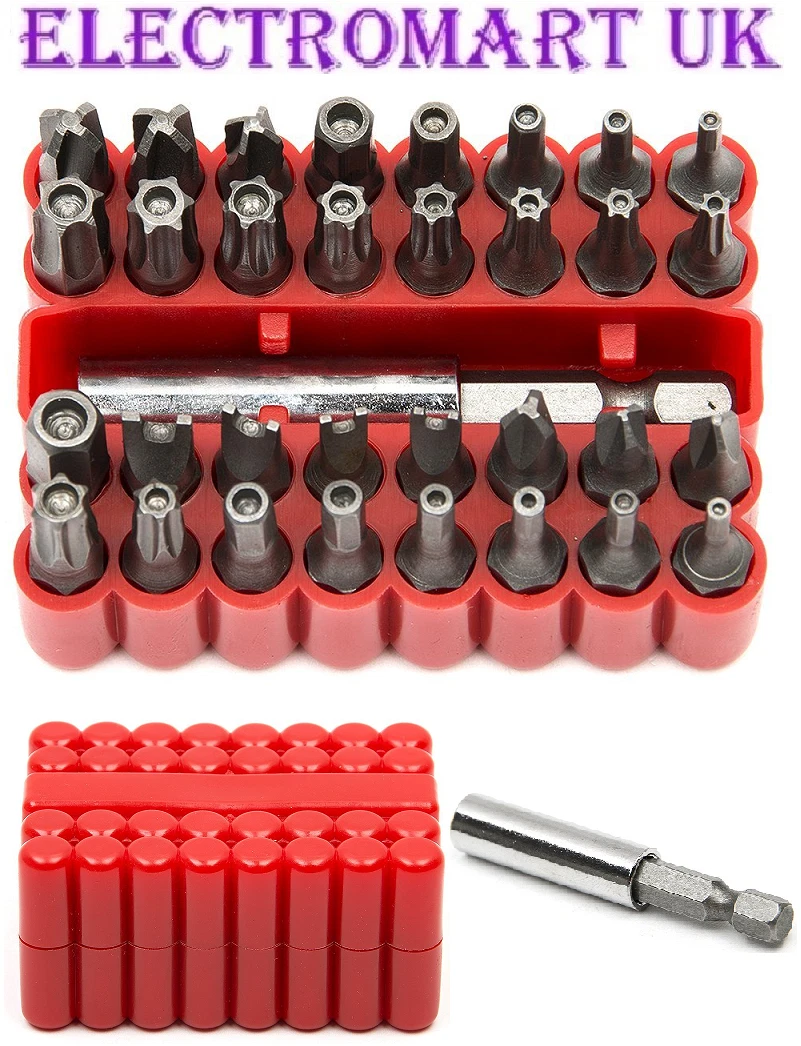 Tamperproof bit set outlet
