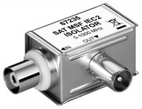 Mantelstromfilter, Galvanische Trennung Koaxialstecker / Koaxialkupplung