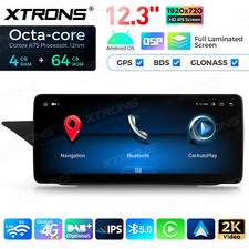 HD IPS 12,3" Android 14 Autoradio 4G+64G GPS Navi CarPlay f&uuml;r MERCEDES W212 S212