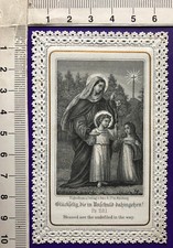 Heiligenbild Unschuldige Kinder Primiz-Andenken Straubing 2.7.1895 Verlag Serz