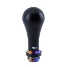 Hybrid Racing 130R Shift Knob & Shift Boot Collar - Black & Titanium - M10x1.50