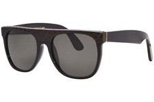 RetroSuperFuture Flat Top OVD W13 Sunglasses Black Cobra/Grey Lenses 55mm