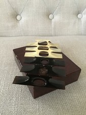 Lot of 6 Vintage Shamisen Koma Bridge Saddle Parts .50" H x 3.75" L w/ Box