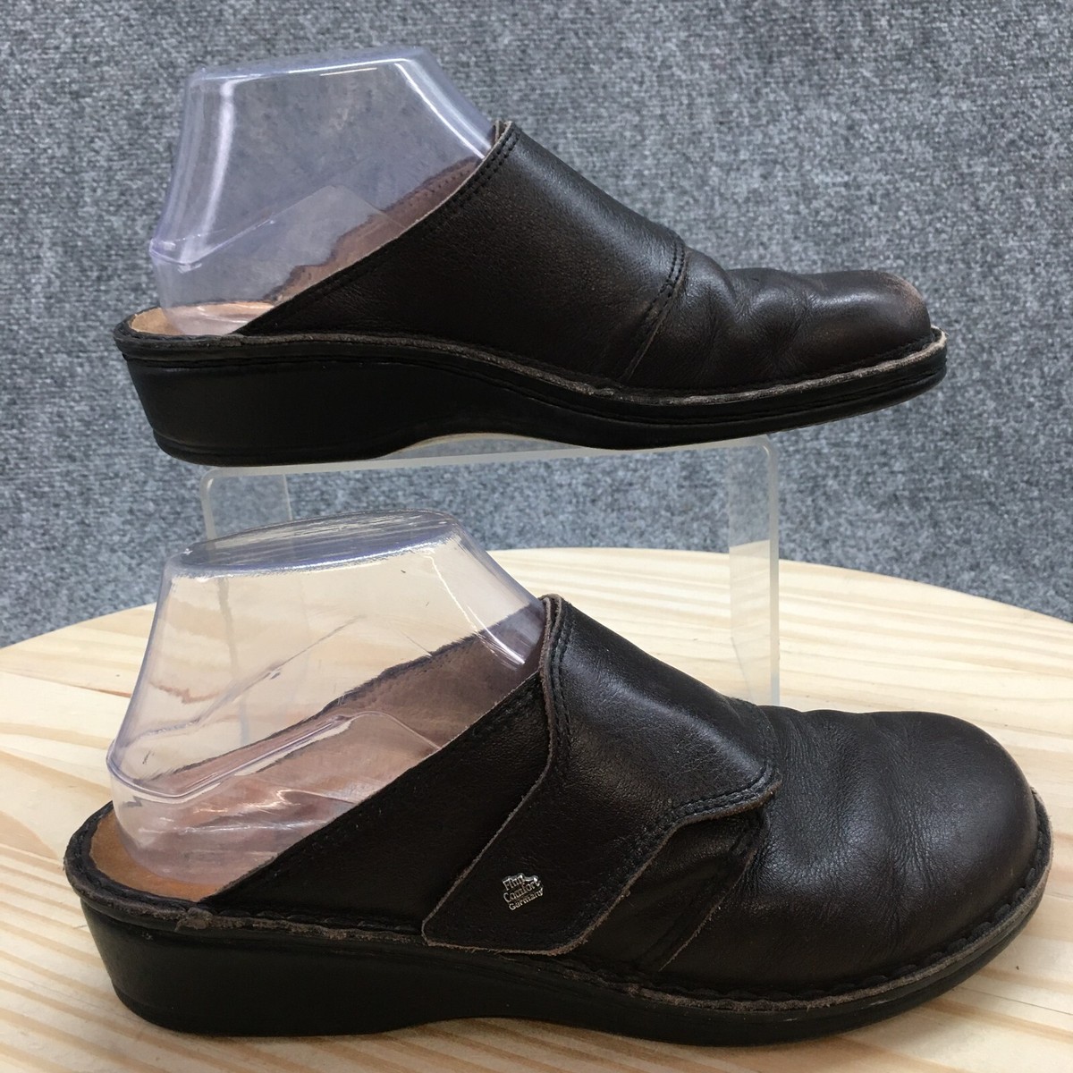 Finn Comfort Sandals Womens 39 D Amalfi Slip On Mule Clogs Black Leather  Germany