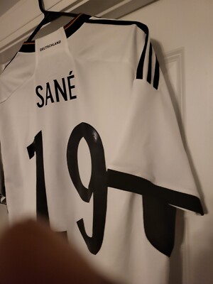 Adidas Germany 2022 Leroy Sane #19 Home Soccer Jersey White Men's