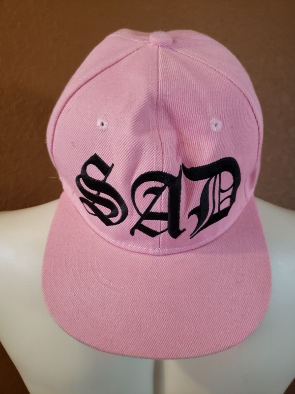 Crown Pink Embroidered Baseball Cap "SAD"
