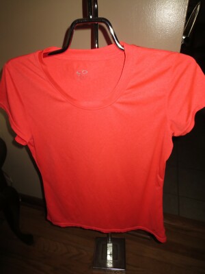 Women's Champion C 9 Loose Orange Short Sleeve T-Shirt Size S VGC