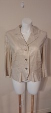 R.q.t Women's Xl Light Weight Button Down Jacket  Ivory  Nwt 