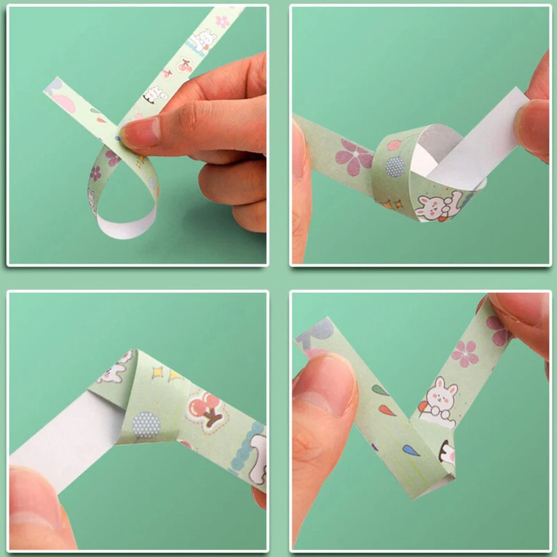 210Pcs Luminous Origami Paper Lucky Stars Folding Craft Shinny Strips Wish Star - Image 3 of 4