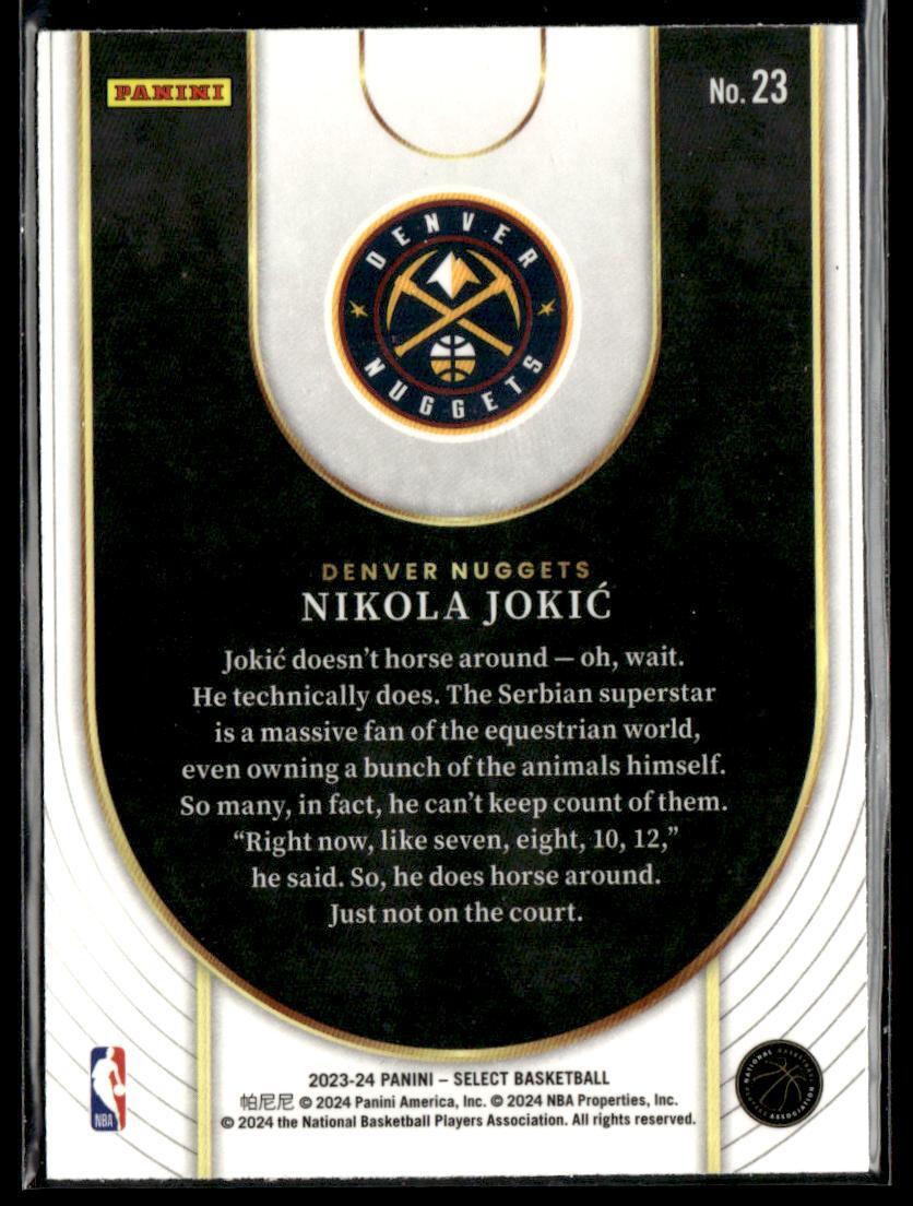 2023-24 Panini Select Nikola Jokic Neon Icon SJ | eBay