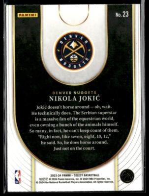 その他 NIKOLA JOKIC PANINI SELECT PSA T25040801 Nikola Jokic 2023-24 Panini Select Basketball Trading Card