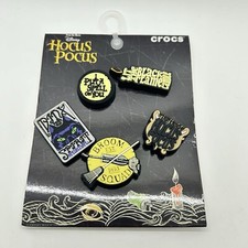 Crocs Hocus Pocus Jibbitz Charms 5-Pack Disney Brand New Halloween Witches