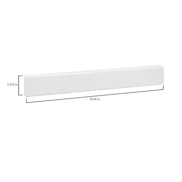 18-1/2 in. Cultured Marble Backsplash in White | eBay