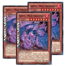 3x SHIRYU - PYROTECHNISCHER MECH (Pyrotech Mech - Shiryu) Rare Black BP02 IT122 • Unl