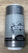 SEW-OLOGY Polyester Thread Overlock  3000 yds Ea. Spool Dark Gray 1006