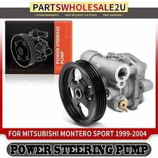 Power Steering Pump w/ Pulley for Mitsubishi Montero Sport 1999-2004 3.0L 3.5L