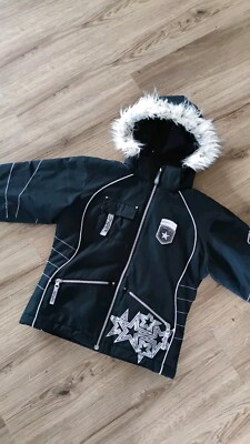 Spyder Skijacke Winterjacke Jacke Gr. 128 Schwarz Silber Sterne