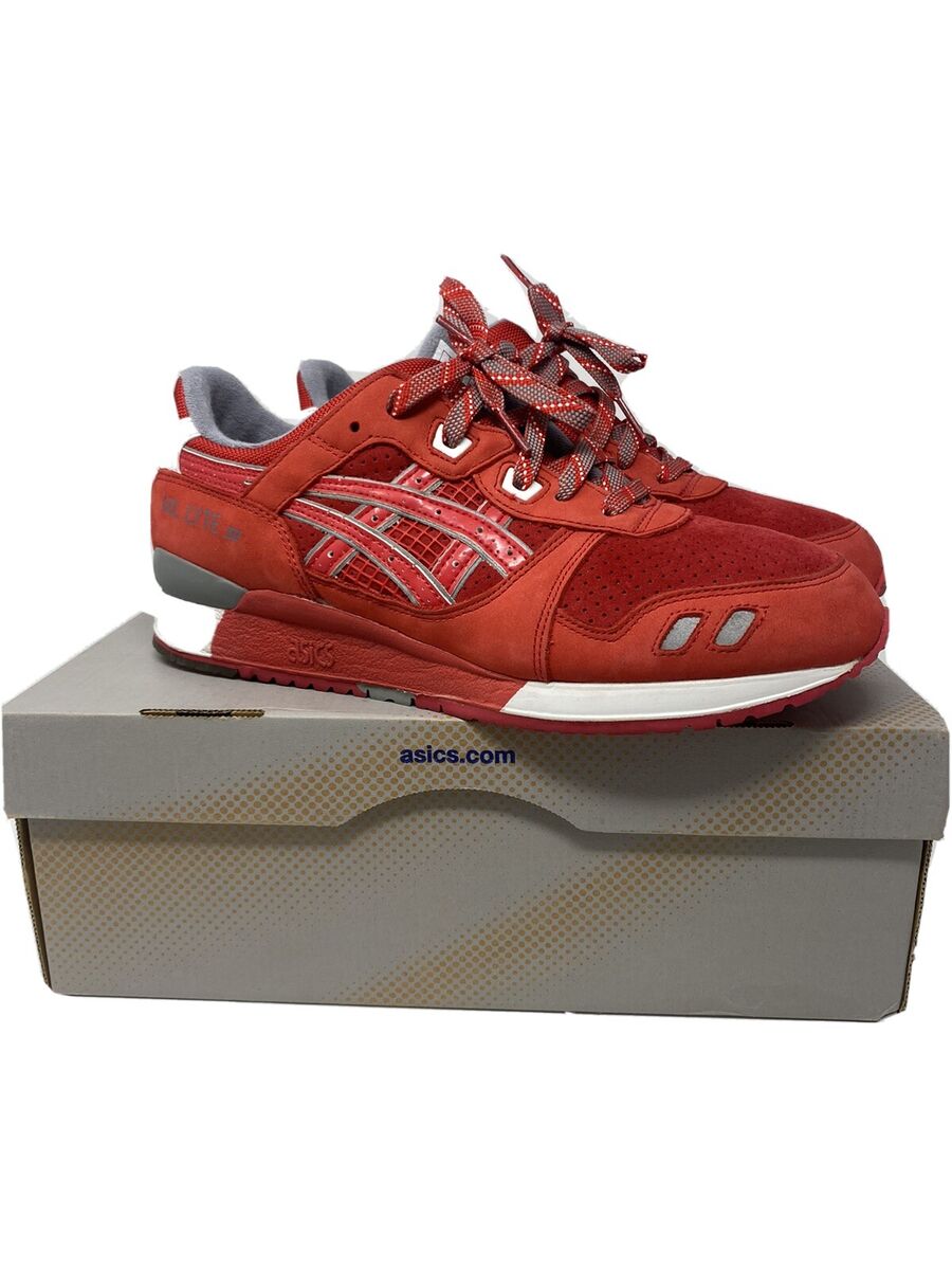NICE KICKS ASICS DAVIDZ RONNIE FIEG GEL LYTE III RED Kith NICE KICKS ASICS DAVIDZ RONNIE FIEG GEL LYTE III RED Kith