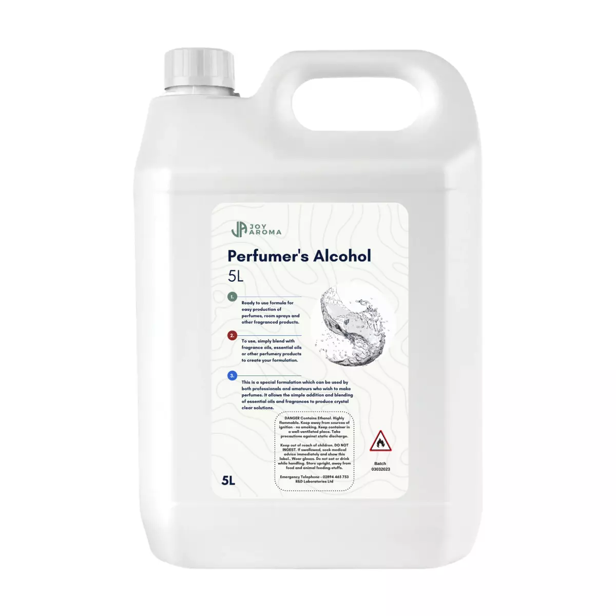 Perfumers Alcohol - For making your own perfumes and room sprays, Large  5litres