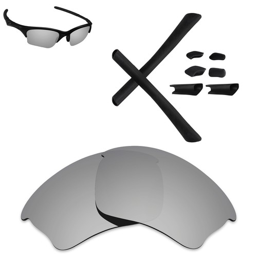Hawkry Polarized Replacement Lenses & Black Kit for-Oakley Half Jacket XLJ - Opt - Picture 7 of 17