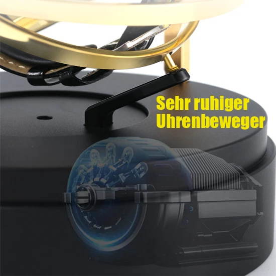 Automatischer Uhrenbeweger Shaker Leiser Motor 3 Rotationsmodus Uhr Turner Box - Bild 4 von 4