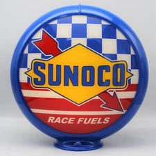 SUNOCO RACE FUELS 13.5" Gas Pump Globe - SHIPS ASSEMBLED!