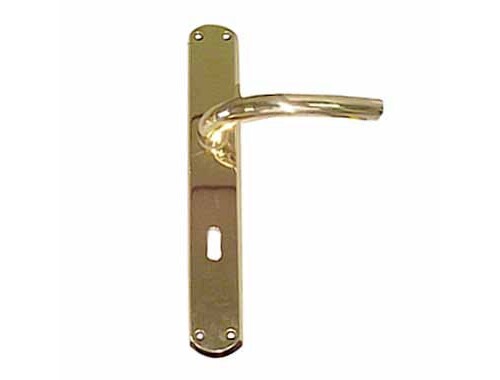 Maniglie Ghidini Milena In Ottone Lucido - Con Rosette E Bocchetta, 8 Mm