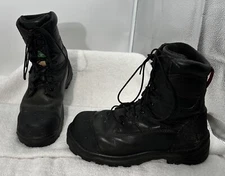 Red Wing Steel Toe Vibram Boots Men Black # 3512 U.S. Sz (10)D GUC