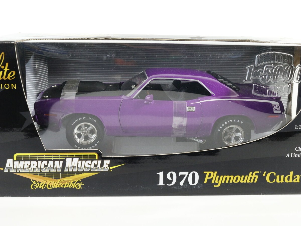 1970 Plymouth Cuda Barracuda Purple American Muscle Elite LE ERTL