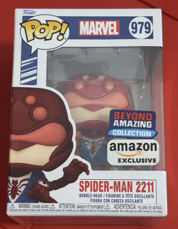 New Funko POP! Marvel Comics SPIDER-MAN 2211 #979 Amazon Exclusive Never Opened