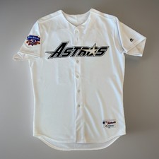 2017 Houston Astros Evan Gattis Jersey Game Used Jackie Robinson Day Gold Star