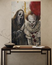 Ghostface Leinwand Bild Scream Halloween Slas...