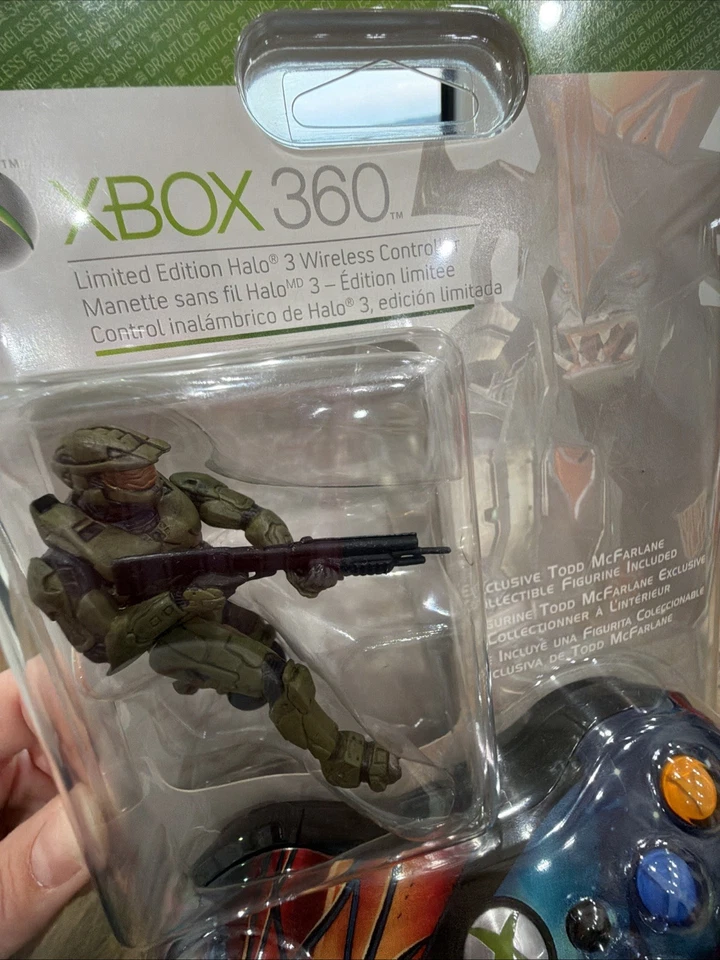 Mando Inalámbrico Edición Limitada Halo 3 Xbox 360 + Figura Todd McFarlane Foto 2 de 4