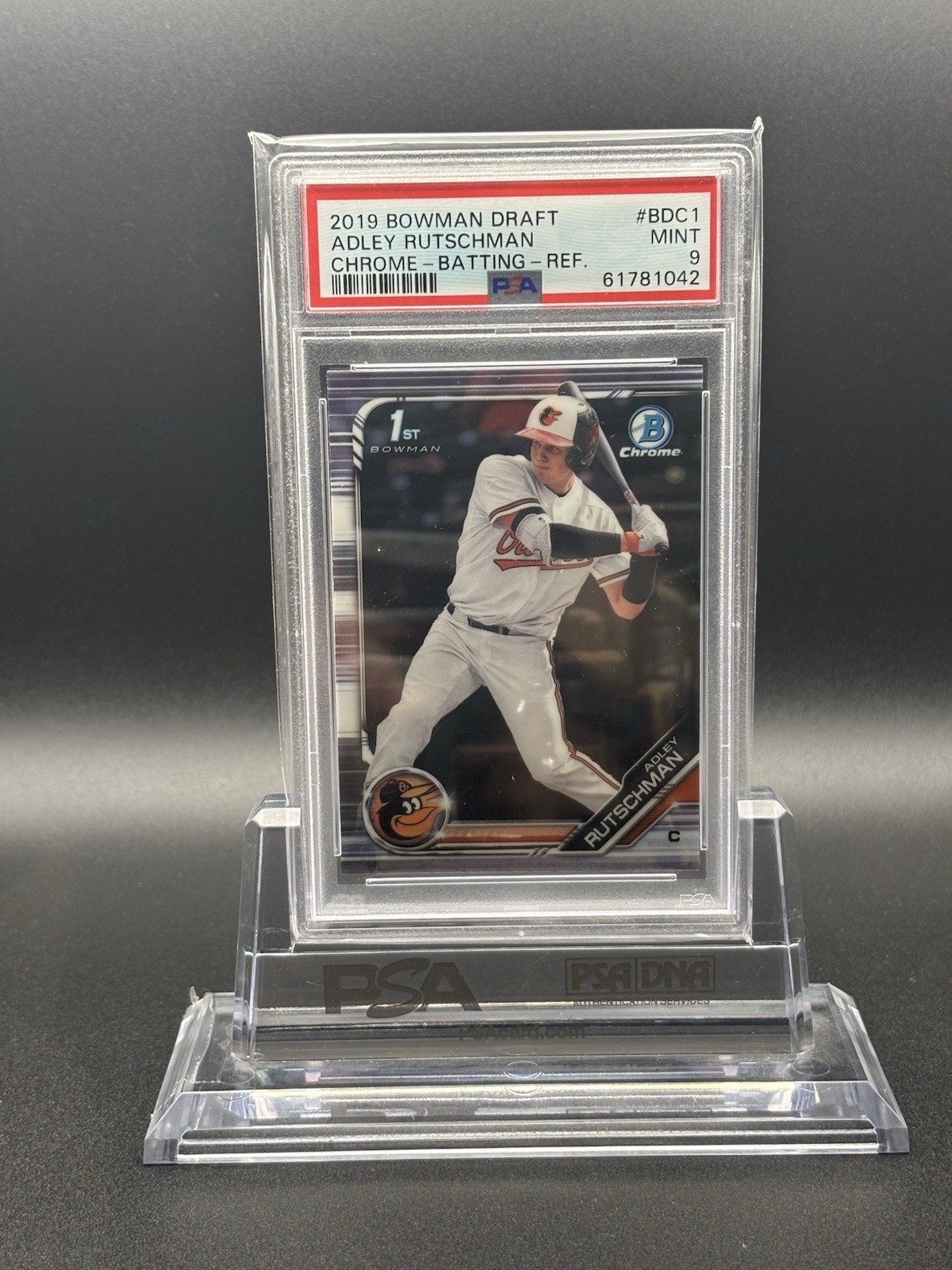 2019 Bowman Draft - Chrome Adley Rutschman #BDC-1 Refractor Batting (RC)