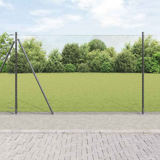 Fence Post Grey Steel-PVC 50 x 1.5 m 13mm Mesh Garden Security Privacy UK Panel1