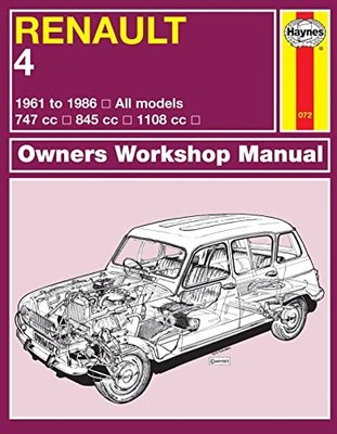 RENAULT 4 OWNERS WORKSHOP MANUAL by Haynes Publishing Paperback Self Help