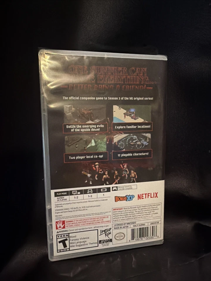 Stranger Things 3: The Game Nintendo Switch Foil Cover Delisted Brand New Sealed - Image 2 of 2