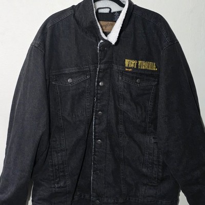 West Virginia Mountaineers Colosseum Wrangler Western Denim Jacket Men's XL NWT