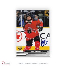 Ashton Bell Ottawa Charge Autographed 2024-25 First Edition UD PWHL Card #50