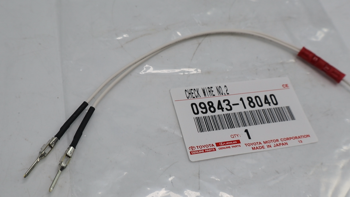 Toyota Genuine Check Wire No. 2 09843-18040 OEM JAPAN New | eBay