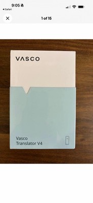 Vasco V4 Voice Translator 108 Languages Free Communication Black Onyx Beautiful