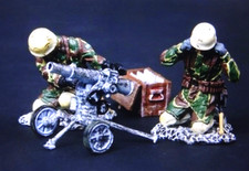 Thomas Gunn miniatures 54MM WW2 German Paras light gun Winter 2figs 2014 mib oop