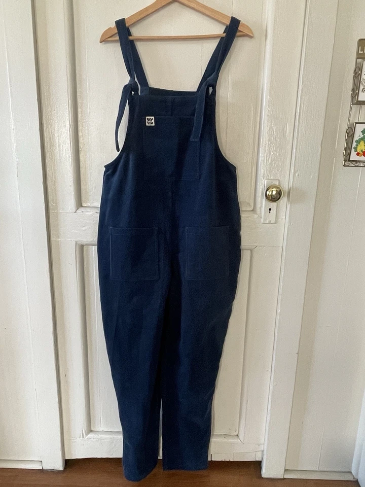 Nuevo con etiquetas Mameluco Lucy & Yak Original Pana Para Mujer 6 Verde azulado Aqua Foto 4 de 4