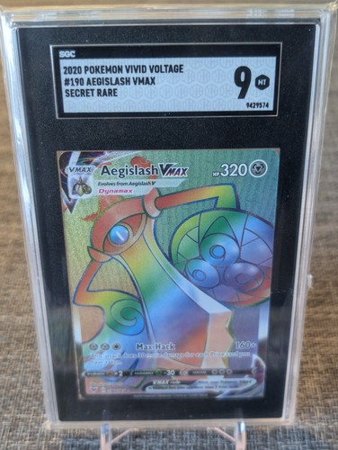 Aegislash VMAX graded SGC 9 for sale on eBay