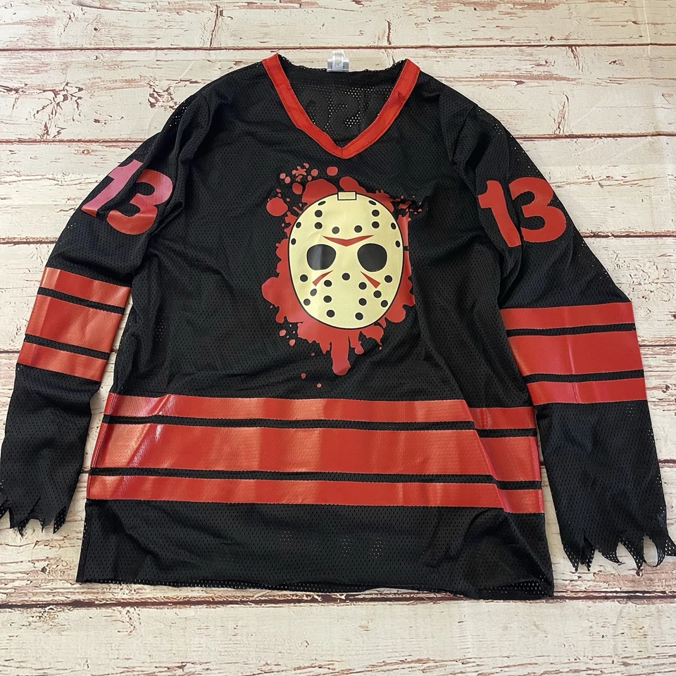 Camiseta Y2K Jason Vorhees Friday the 13th Hockey Halloween Camisa Pequeña Mediana Foto 4 de 4