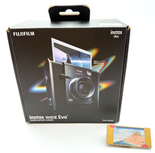 FUJIFILM INSTAX WIDE EVO Hybrid Instant Film Camera Black  Wide Format  Japan